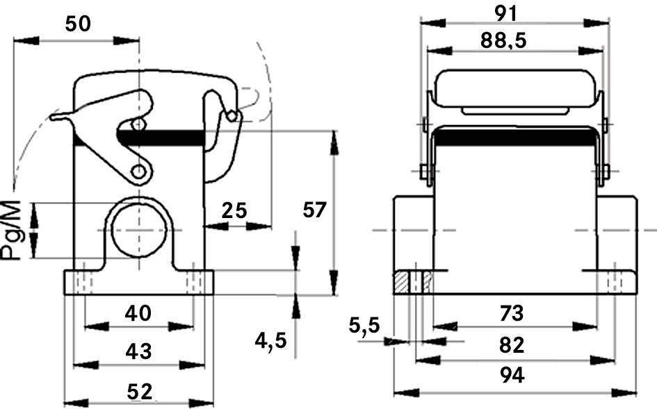 U.I. Lapp GmbH / Lappkabel H-B 10 SDR-LB M20 ZW. SOCKELGEHAEUSE Pic_3