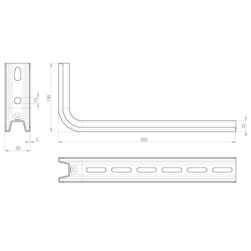 Unex 66 Isolierende Kabelbahn U23X RAL7035 Pic_1