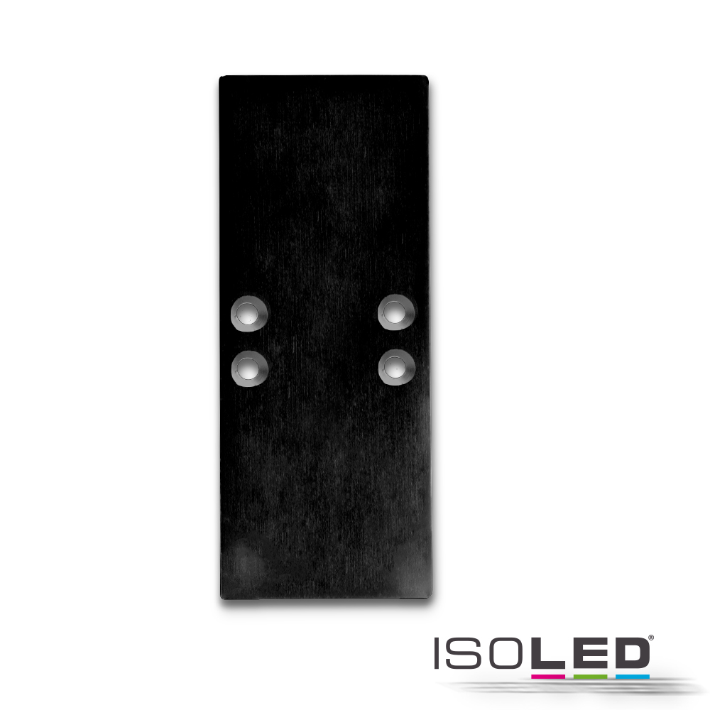 ISOLED Endkappe EC66 Aluminium schwarz Pic_1