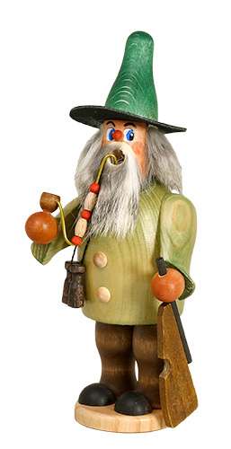 Erzgebirgische Volkskunst Schmidt Räuchermann Jäger- Höhe 20 cm Pic_1