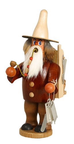 Erzgebirgische Volkskunst Schmidt Räuchermann Hausierer- Höhe 20 cm Pic_1