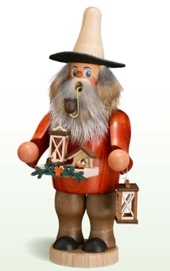 Erzgebirgische Volkskunst Schmidt Räuchermann Laternenhändler- Höhe 20 cm Pic_1
