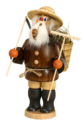 Erzgebirgische Volkskunst Schmidt Räuchermann Bauer - Höhe 26 cm Pic_1