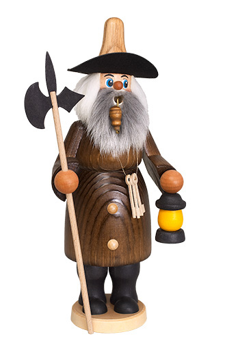 Erzgebirgische Volkskunst Schmidt Räuchermann Nachtwächter - Höhe 26 cm Pic_1