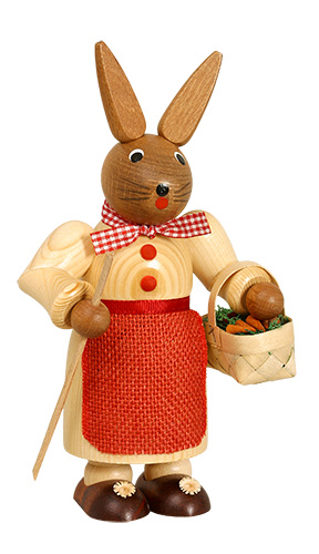 Erzgebirgische Volkskunst Schmidt Hasenfrau - Höhe 24 cm Pic_1